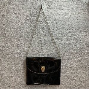 Unbranded black chain owl small purse